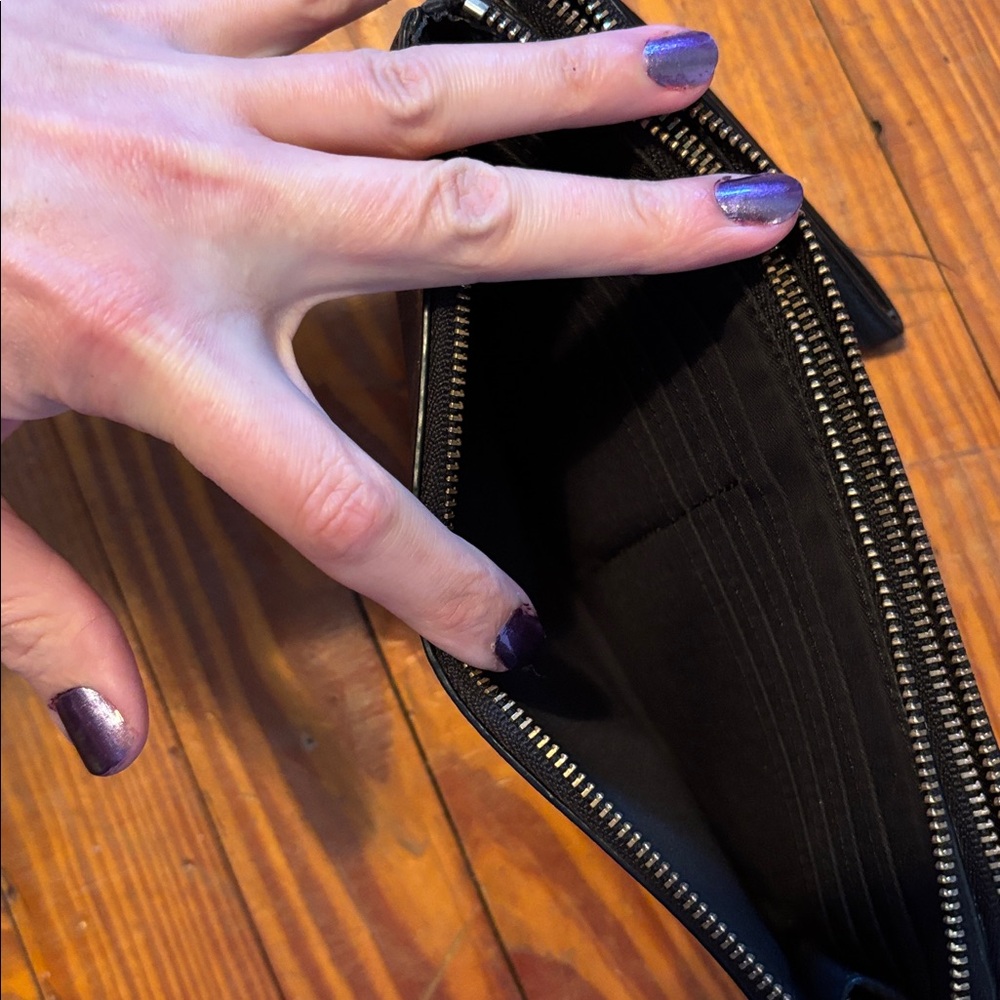 Coach Signature Double Zip Wristlet - Picture 4 of 5